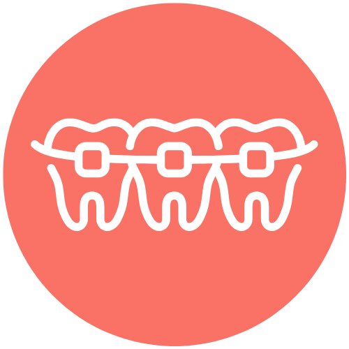 coral types of braces icon