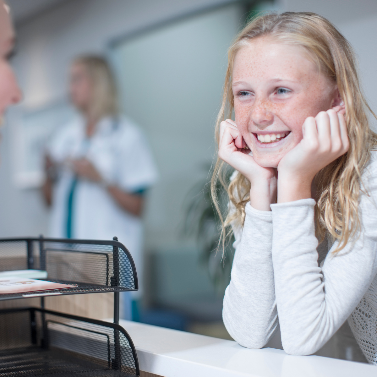 teen girl smiling at the best orthodontist in El Cerrito and Pittsburg, CA