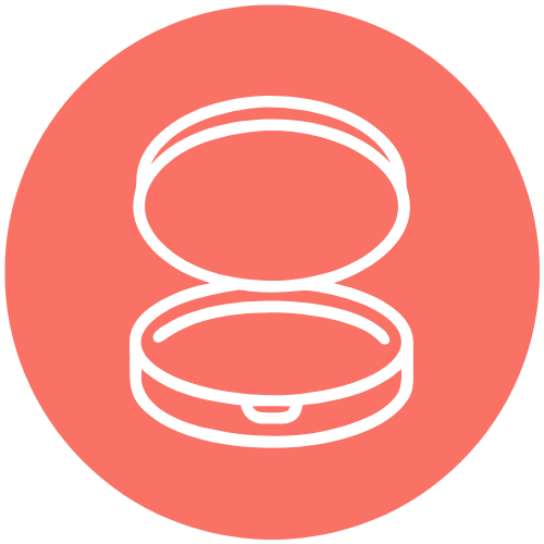 store retainers safely in their case icon