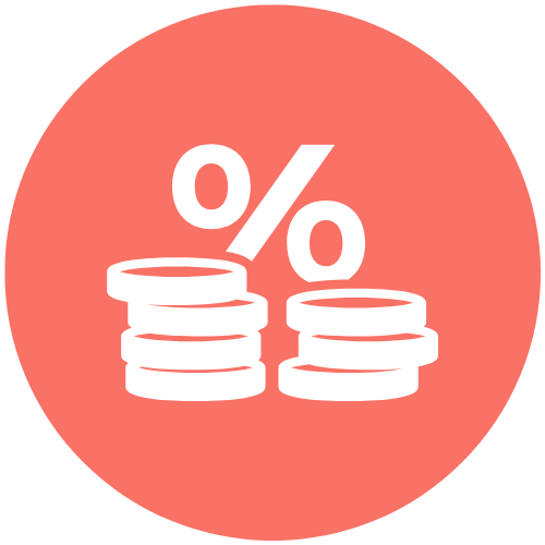 zero percent interest icon