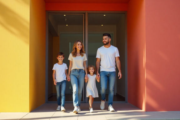 A family leaving the orthodontist is el cerrito, california