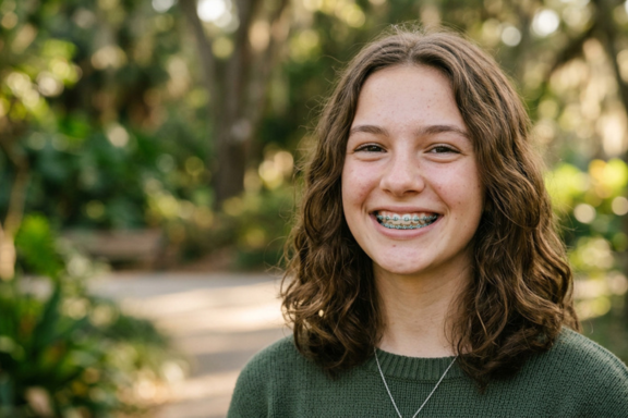 a teen with braces that insurance covered part of